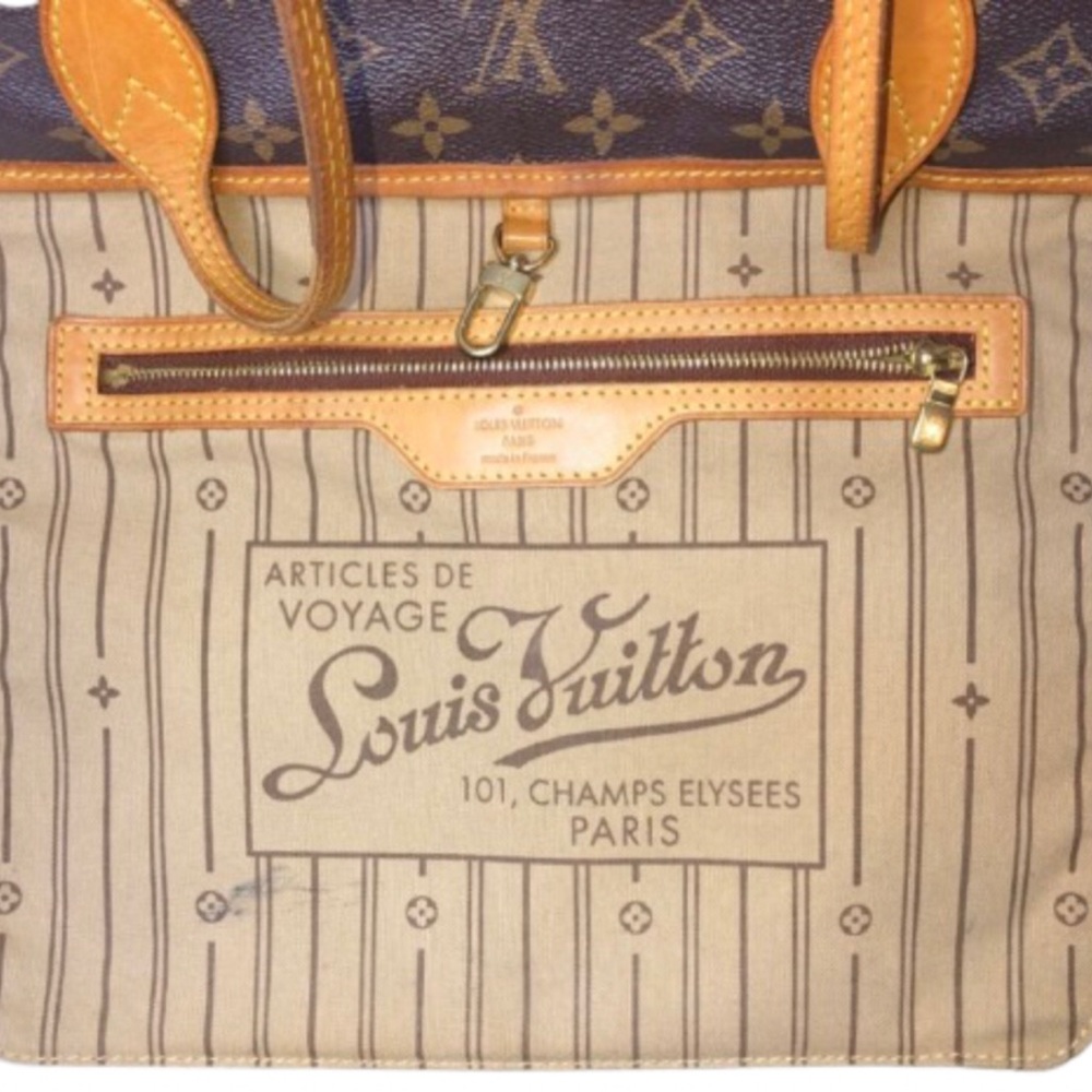 LOUIS VUITTON Monogram Neverfull GM Tote Shoulder Bag LV Dust Bag Bag Shaper COA - Picture 9 of 17